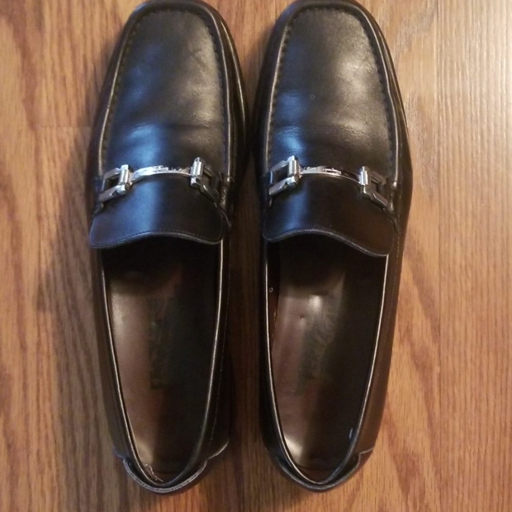 Used Men's Salvatore Ferragamo bit loafers 10.5D